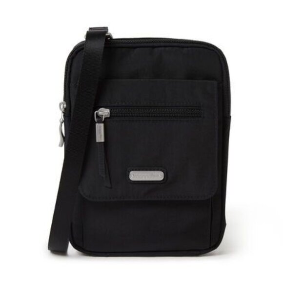 Baggallini Women's Far And Wide RFID Crossbody Bag in Black - Picture 1 of 9